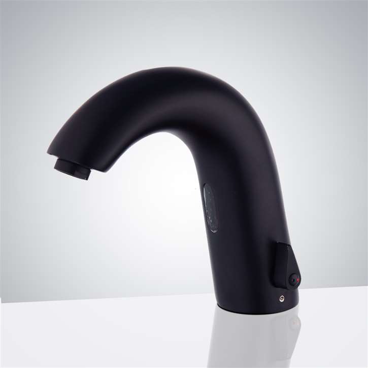 Chatue Commercial Matte Black Temperature Control Automatic Hands Free Sensor Faucet